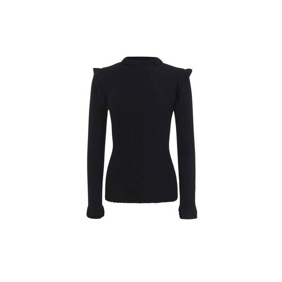 NEW MARIE OLIVER tinley turtleneck top in black - Picture 3 of 3